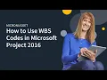 MicroNugget How to Use WBS Codes in Microsoft Project 2016