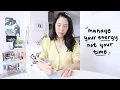 the one productivity system you need time vs energy management ep 1
