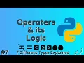 How to Use Python Operators for beginners in Urdu Hindi Part 7