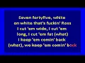 Rick Ross  - Hustlin' (karaoke)