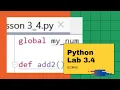Python Lesson 3 4 Lab - Aliasing and Scope