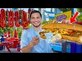Probando COMIDA CALLEJERA RARA en Argentina La mejor de Latinoamerica