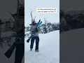 Here s an easy way to carry your skis without them getting in the way