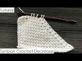 Tutorial - Tunisian Crochet Decrease TSS2T