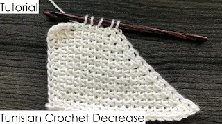 Tutorial - Tunisian Crochet Decrease TSS2T