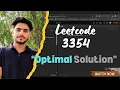 Make Array Elements Equal to Zero Brute Force Optimal Leetcode 3354 Mayank Pandey