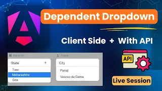 Dependent Dropdown In Angular Using API Angular Tutorial