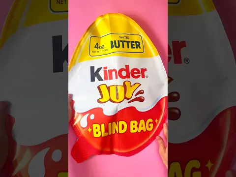Butter kinder Joy blind bag!#paper #diy#craft #asmr #butter #squishy