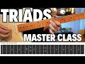 Learn All Your Triads on Strings 2 3 and 4 for Guitar