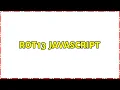 ROT13 JavaScript 3 Solutions