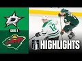 Stars vs Wild NHL Playoff Highlights Game 4 April 25 2026