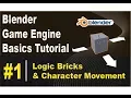 Blender Game Engine Basics Tutorial Character Movement Logic Bricks