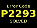 error code P2293 RESOLVED