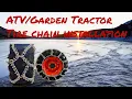 Tractor Diamond Tire Chains Installation