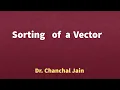Sorting of a Vector