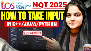 How to take input in c Java Python Must Watch Before TCSNQT