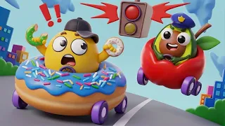 🍎 Apple Chase Donut! 🍩 Junk Food VS Healthy Food | Food Stories