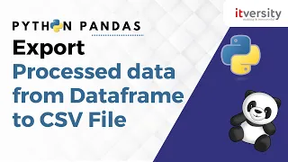 Export Processed Data From Pandas Dataframe To Csv Python Pandas Data Engineering