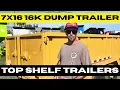 Dump Trailer Day Going to Top Shelf Trailers to pickup our Brand New 7x16 Dump Trailer
