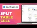 How to Split Cell in Confluence Table