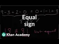 Equal sign Addition and subtraction within 20 Early Math Khan Academy