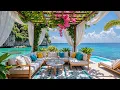 Download Lagu 🏖️Gentle Jazz In Cafe Cliffside With Calm Wave For Happy Mood, Relief Stress | Positive July Jazz