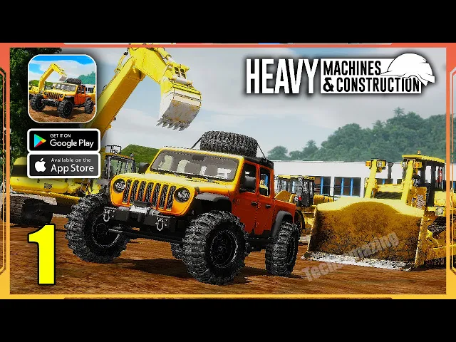 Heavy Machines &amp; Construction Gameplay Walkthrough (Android, iOS) -Part 1