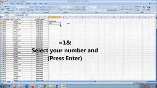 Adding Country Dialing Code in Excel or CSV Contact List