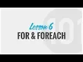 PHP For and Foreach Loops