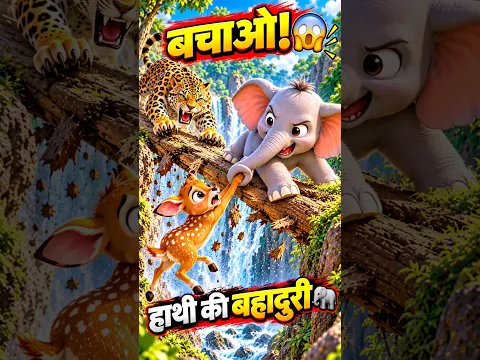 π Leopard Attacks Deer, But Elephant Saves the Day! οΏ½