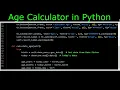 Age Calculator in Python - Build Your Own Program Today