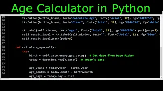Age Calculator in Python - Build Your Own Program Today