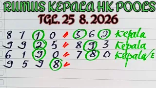 HK PREDICTION AUGUST 25 2026 HONGKONG POOLS TONIGHT ACCURATE HEAD AND TAIL FORMULA