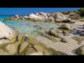 Gentle Waves on a Small White Rock Beach - Relaxing Ocean Sounds