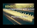 Download Lagu Remind Me Dear Lord - Accompaniment (Special Number)