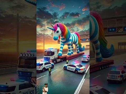 ❤️ Evolution of Unicorn : Unicorn Transporting Truck 🥰 Maiw Milky ✅ #cat #cute #love #shorts