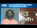 Dillon man arrested on drug charges after driving SUV into porch