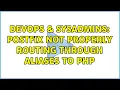DevOps SysAdmins Postfix not properly routing through aliases to php