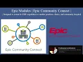 Epic Systems modules Epic Community Connect