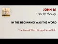Bible Verse Of The Day John 1 1 In The Beginning Was The Word Aug 18 2026