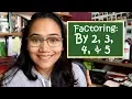 Divisibility Rules Factoring By 2 3 4 5 CC - Speed Math Technique