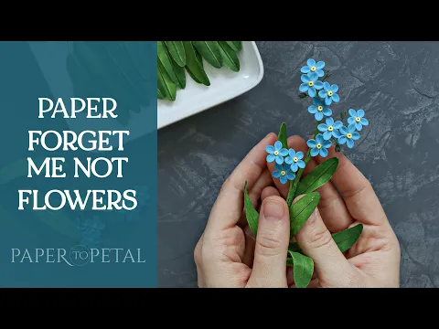 Download MP3 3D Paper Art - Making Forget Me Not (Myosotis) Flowers