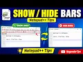 How to show or hide bars Notepad Tips Nagendar