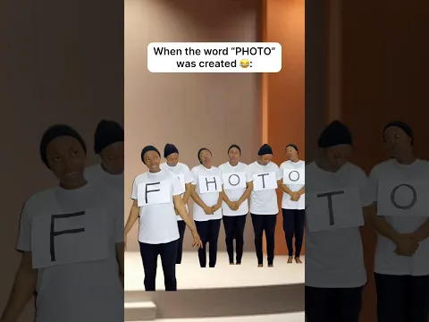 When the word “PHOTO” was created 😂 #shorts