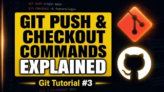 Git Push and Checkout Command Explained Git Tutorial for Beginners