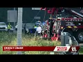Hazmat truck bulldozers and chainsaws used in Pelham I-65 wreck recovery after deadly crash