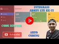 Cara Integrasikan Template AdminLTE ke dalam codeigniter