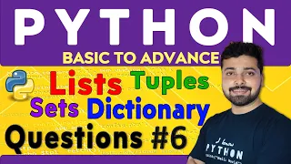 Assignment 6 - Data Structures in Python Python Tutorial in Hindi