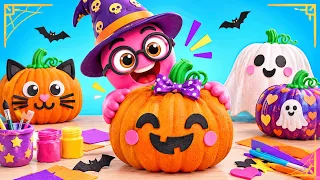 صنع زينة وقرع من الورق والكرتون! 🎃👻 أفكار يدوية ممتعة وسهلة DIY