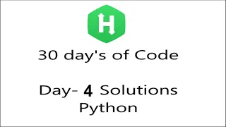 HackerRank 30 Days of Code Day 4 Solution Python Class vs Instance